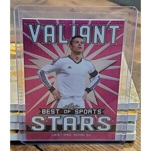 2020 Leaf Best of Sports Valiant Stars Pink Cristiano Ronaldo 2/15 Real Madrid